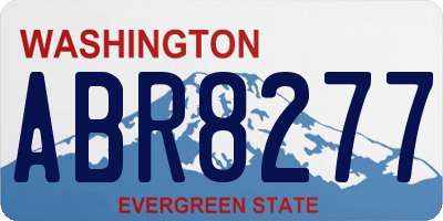 WA license plate ABR8277