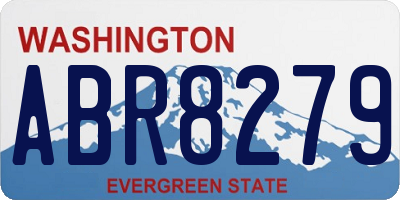WA license plate ABR8279
