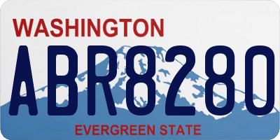 WA license plate ABR8280
