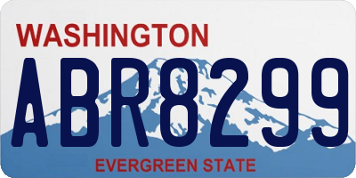 WA license plate ABR8299