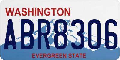 WA license plate ABR8306