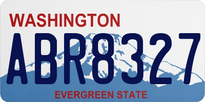 WA license plate ABR8327
