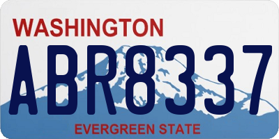 WA license plate ABR8337