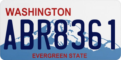 WA license plate ABR8361