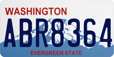 WA license plate ABR8364