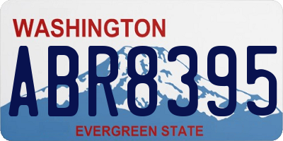WA license plate ABR8395