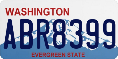 WA license plate ABR8399