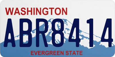 WA license plate ABR8414