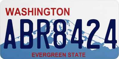 WA license plate ABR8424
