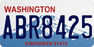 WA license plate ABR8425