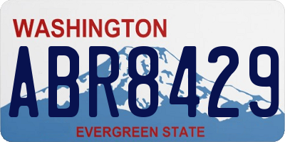 WA license plate ABR8429