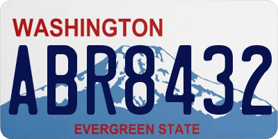 WA license plate ABR8432