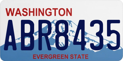 WA license plate ABR8435