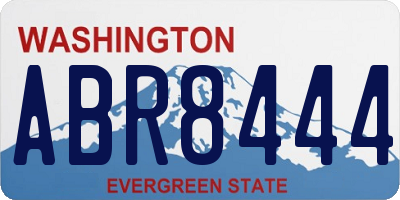 WA license plate ABR8444