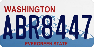 WA license plate ABR8447