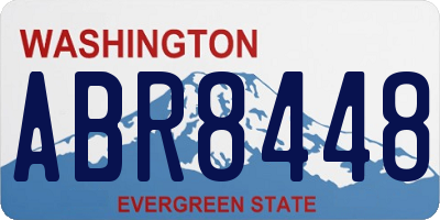 WA license plate ABR8448