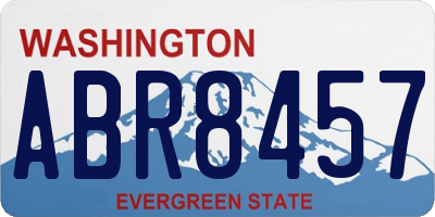 WA license plate ABR8457