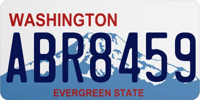 WA license plate ABR8459