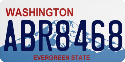 WA license plate ABR8468