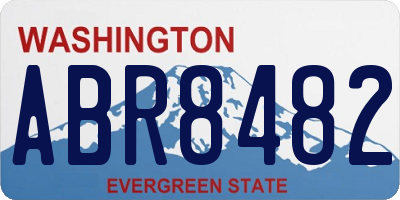 WA license plate ABR8482