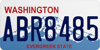 WA license plate ABR8485
