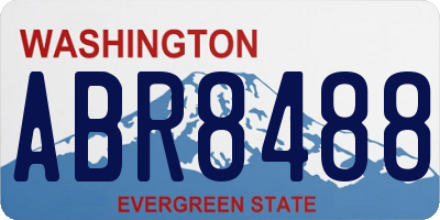 WA license plate ABR8488