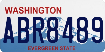 WA license plate ABR8489
