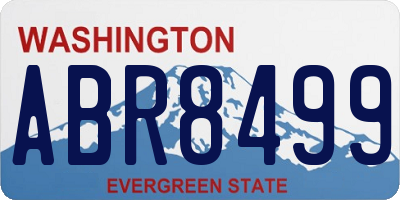 WA license plate ABR8499