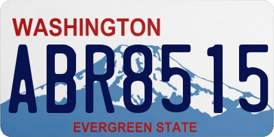 WA license plate ABR8515