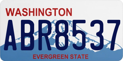 WA license plate ABR8537