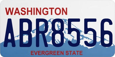 WA license plate ABR8556