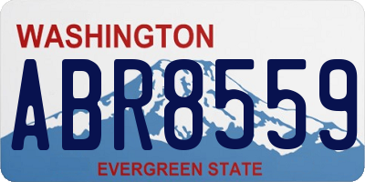 WA license plate ABR8559