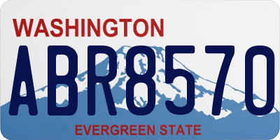 WA license plate ABR8570