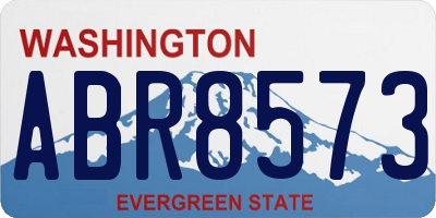 WA license plate ABR8573