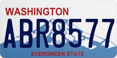 WA license plate ABR8577