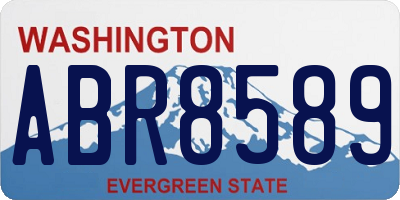 WA license plate ABR8589
