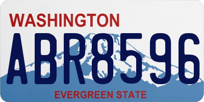 WA license plate ABR8596