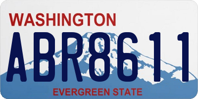 WA license plate ABR8611