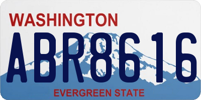 WA license plate ABR8616