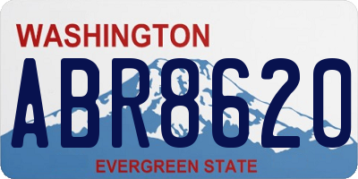 WA license plate ABR8620