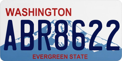 WA license plate ABR8622