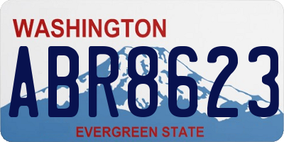 WA license plate ABR8623