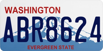 WA license plate ABR8624