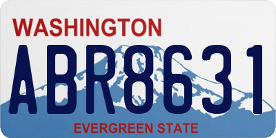 WA license plate ABR8631