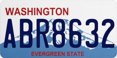 WA license plate ABR8632