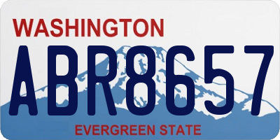 WA license plate ABR8657