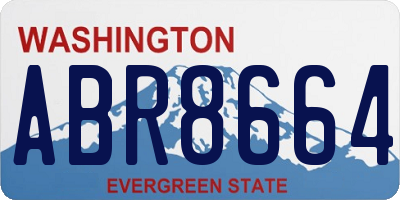 WA license plate ABR8664