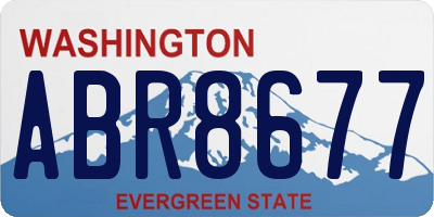 WA license plate ABR8677