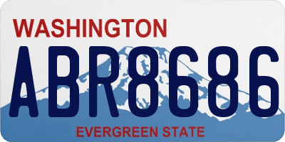 WA license plate ABR8686