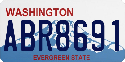 WA license plate ABR8691